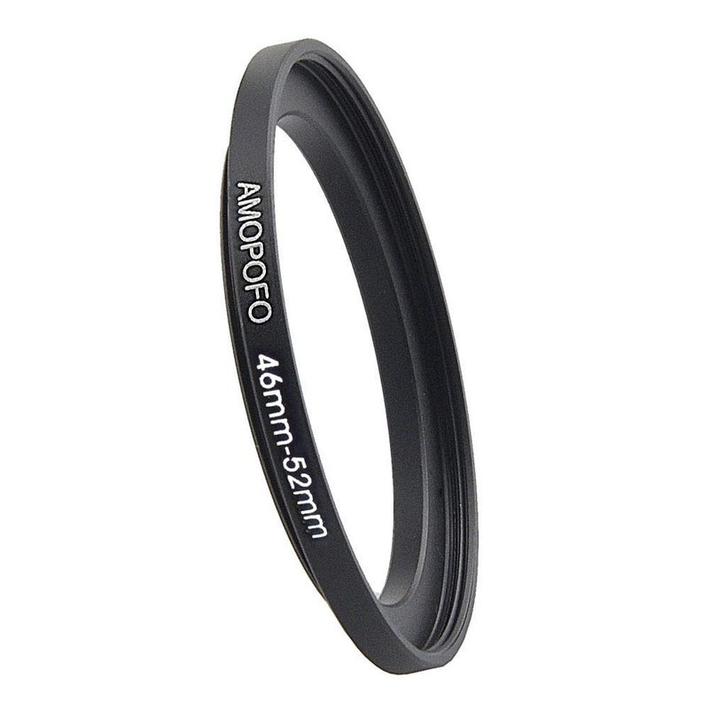 Amopofo 46mm to 52mm Metal Step Up Ring Adapter for Canon,for Nikon,NEX,FX,Camera Lenses & UV,ND,CPL Camera Filters, Made from CNC Machined Space Aluminum with Matte Black Electroplated Finish, Ultra-Slim - Image 3